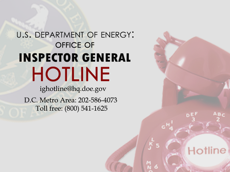 Inspector General Hotline