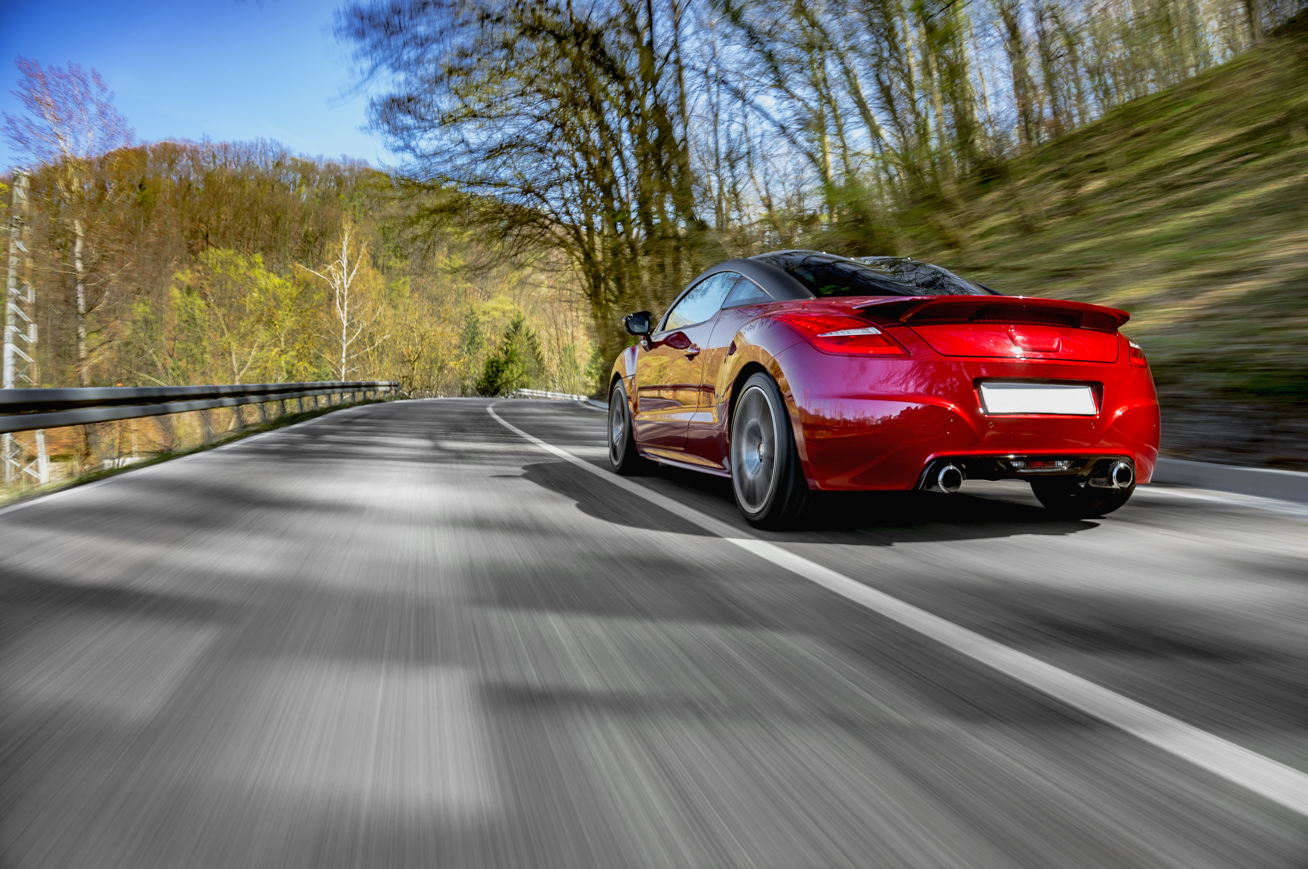 Car on a highway.