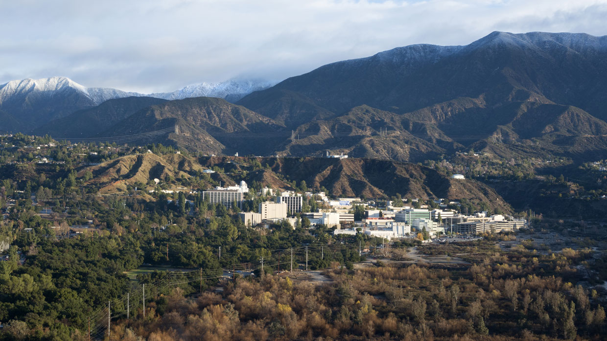 Aerial view of NASA's Jet Propulsion Laboratory