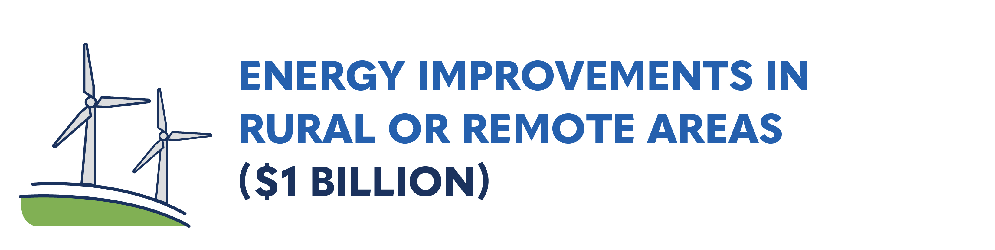 Energy Improvements in Rural or Remote Areas ($1 billion)