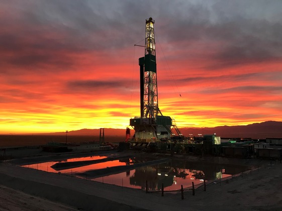 Forge site at sunset