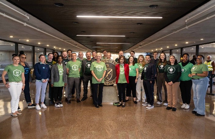 Group photo of participants at the 2024 Hydrogen and Fuel Cell Day walk in Washington, DC