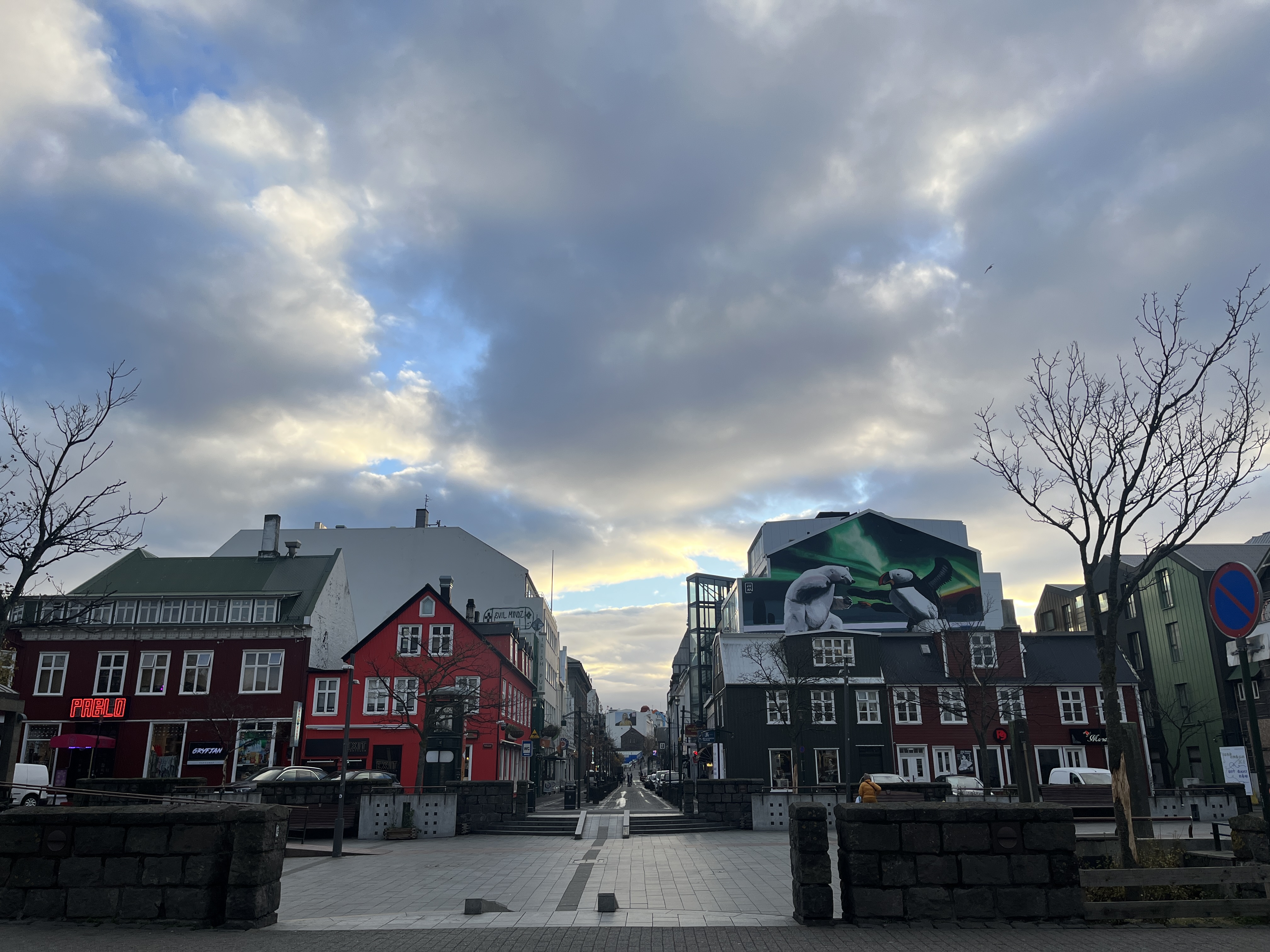 Downtown Reykjavík, Iceland, pictured in October 2023.