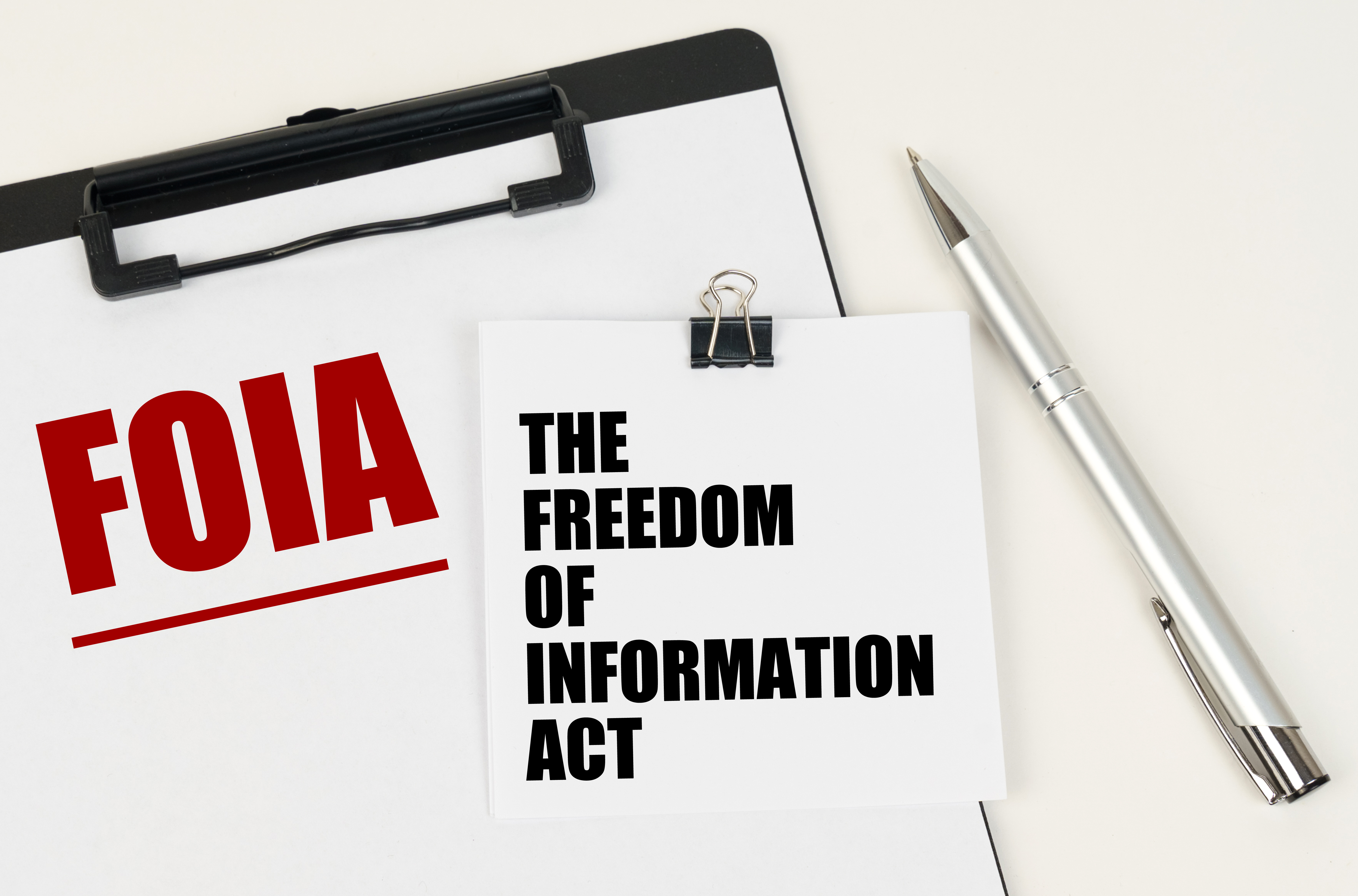 Freedom of Information Act stock image