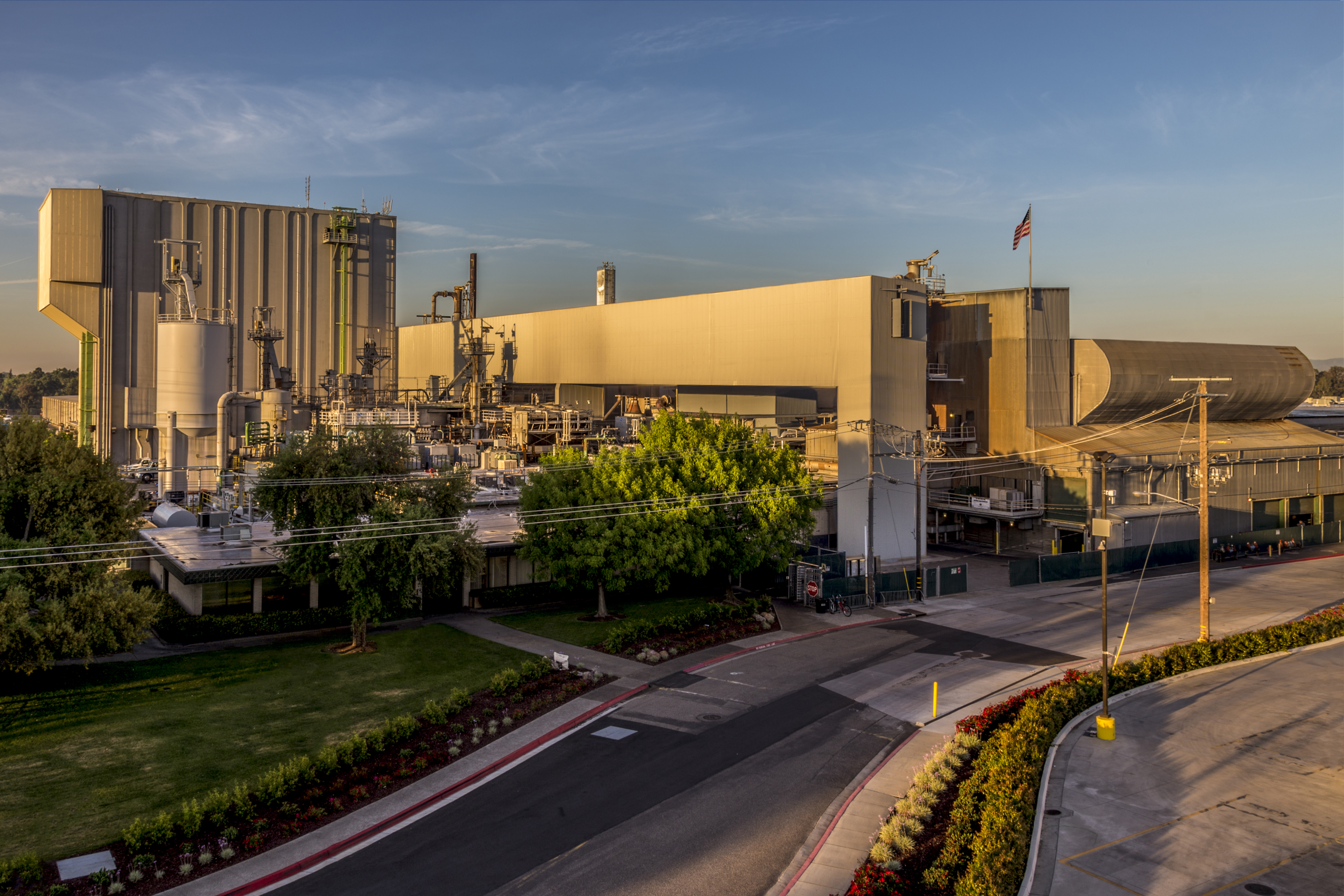 Aerial view of Gallo Glass Company