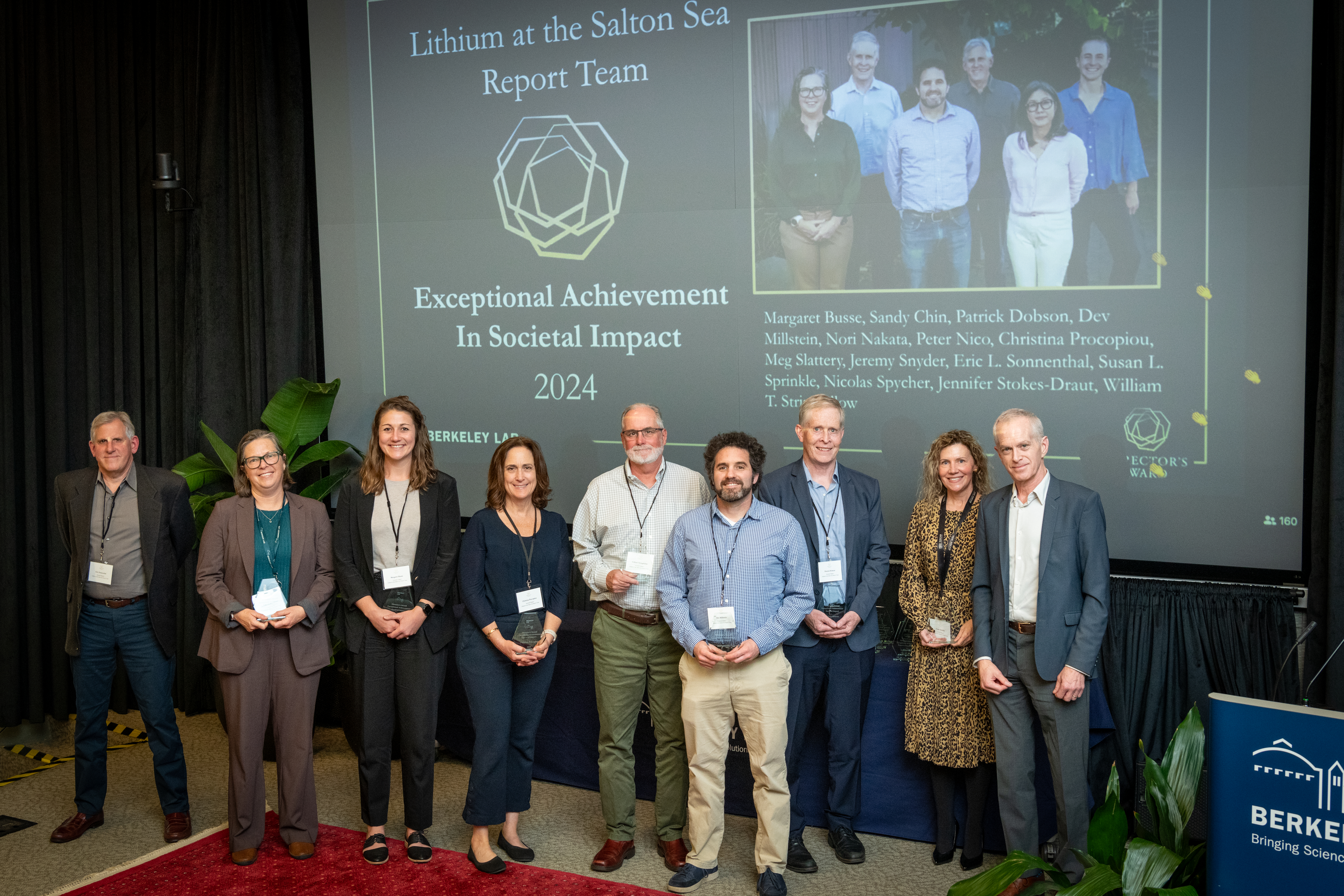 LBNL report team receives award