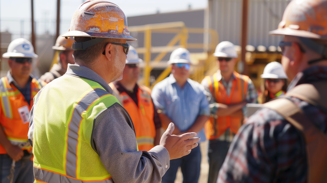 Group of Construction Workers Gathering