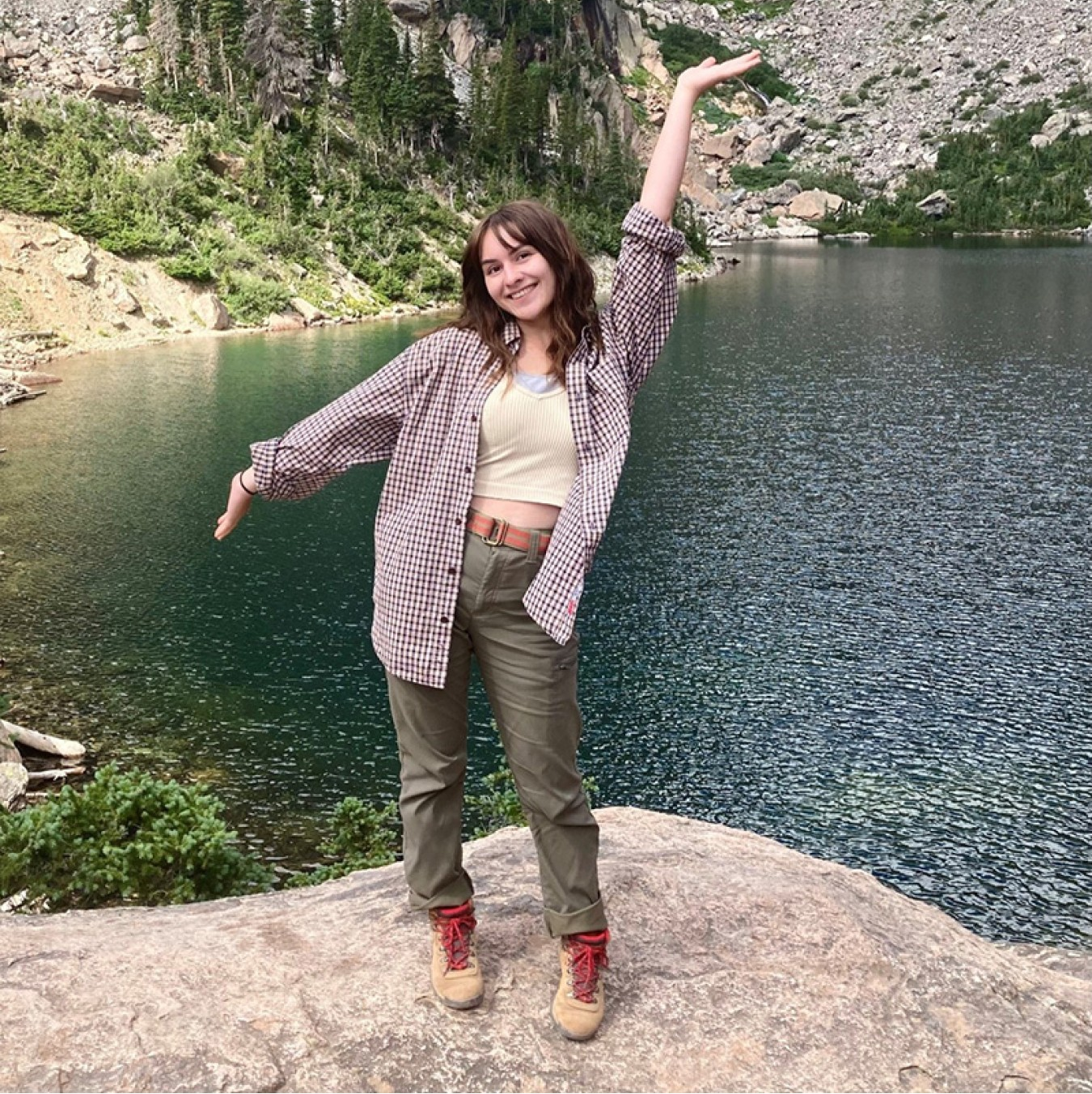 DOE Scholar Lauren Posey at Rocky Mountain National Park