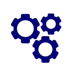 Dark blue gears