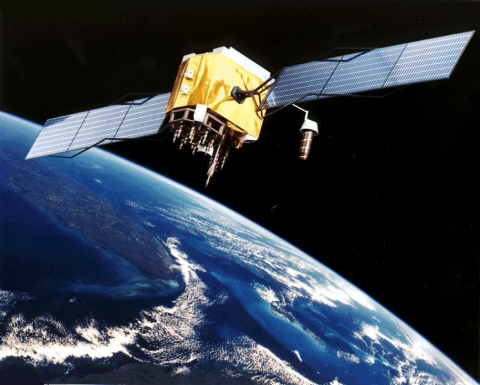 Artist rendition of GPS Satellite