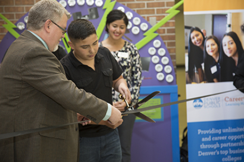 Colorado students at a STEM event with the Western Area Power Administration (WAPA)