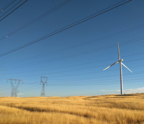 Electrical wires and wind turbines 