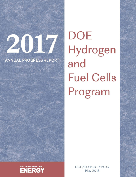 Cover of DOE Hydrogen and Fuel Cells Program 2017 Annual Progress Report