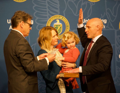 Daniel Simmons is sworn in as assistant secretary 