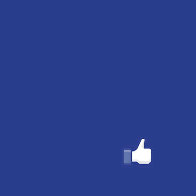 Blank photo with a Facebook like symbol