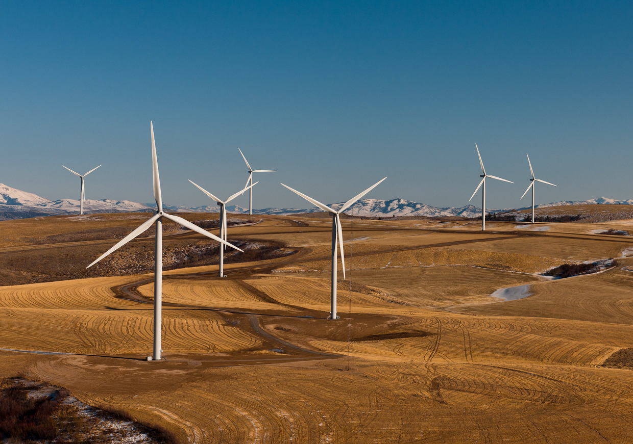 Wind farm in Power County, Idaho