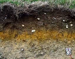 Picture of layers of soil