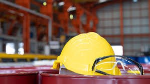 Picture of hard hat and safety goggles