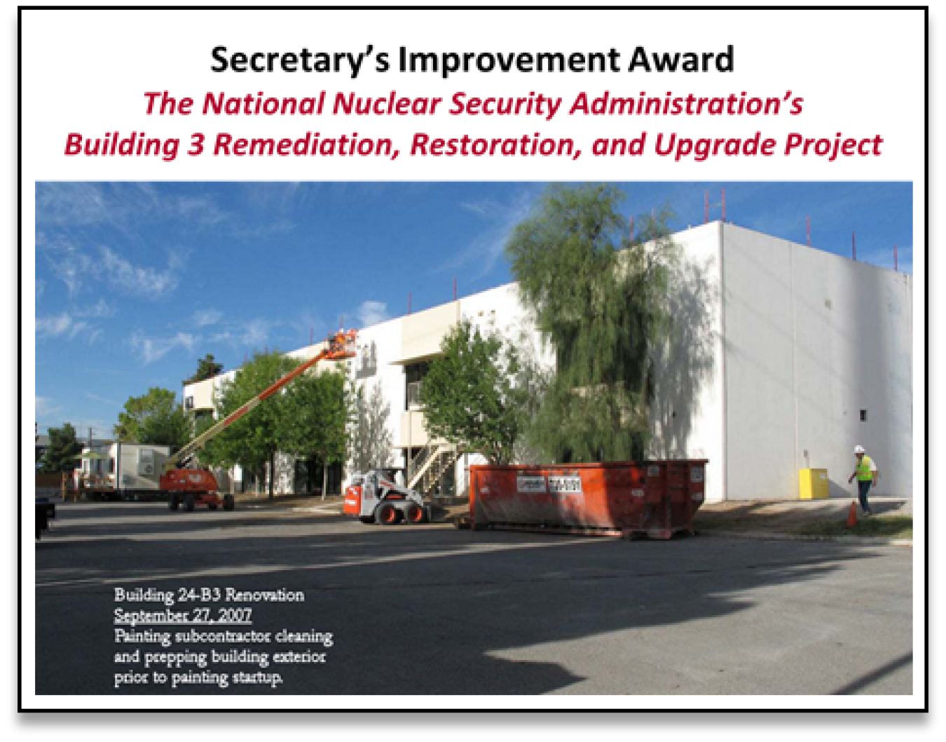 Building 3 Remediation Restoration and Upgrade Project (B3RRUP)