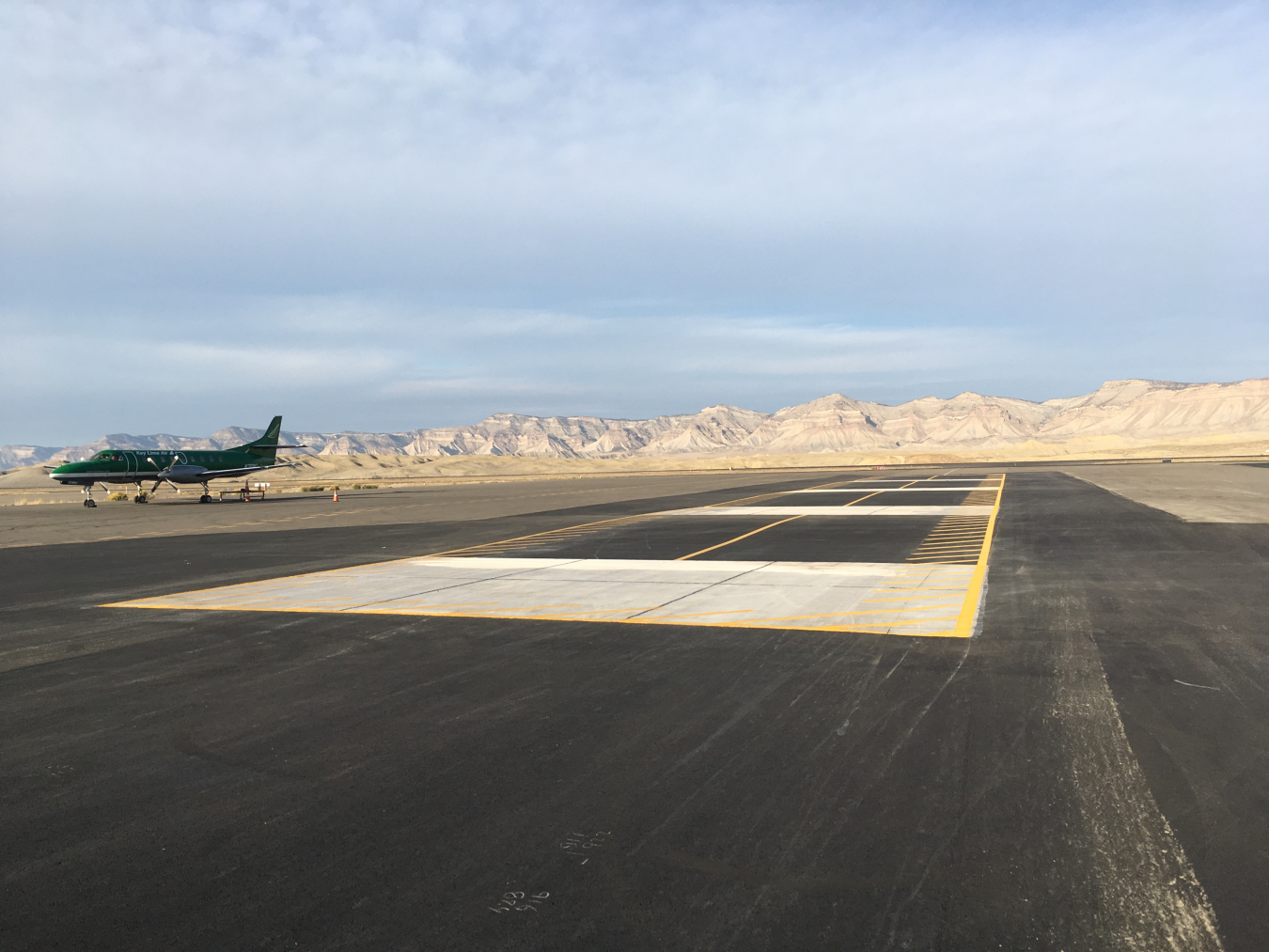 Concrete slabs at the 40-year-old Grand Junction Regional Airport calibration facility were repaired and repaved.