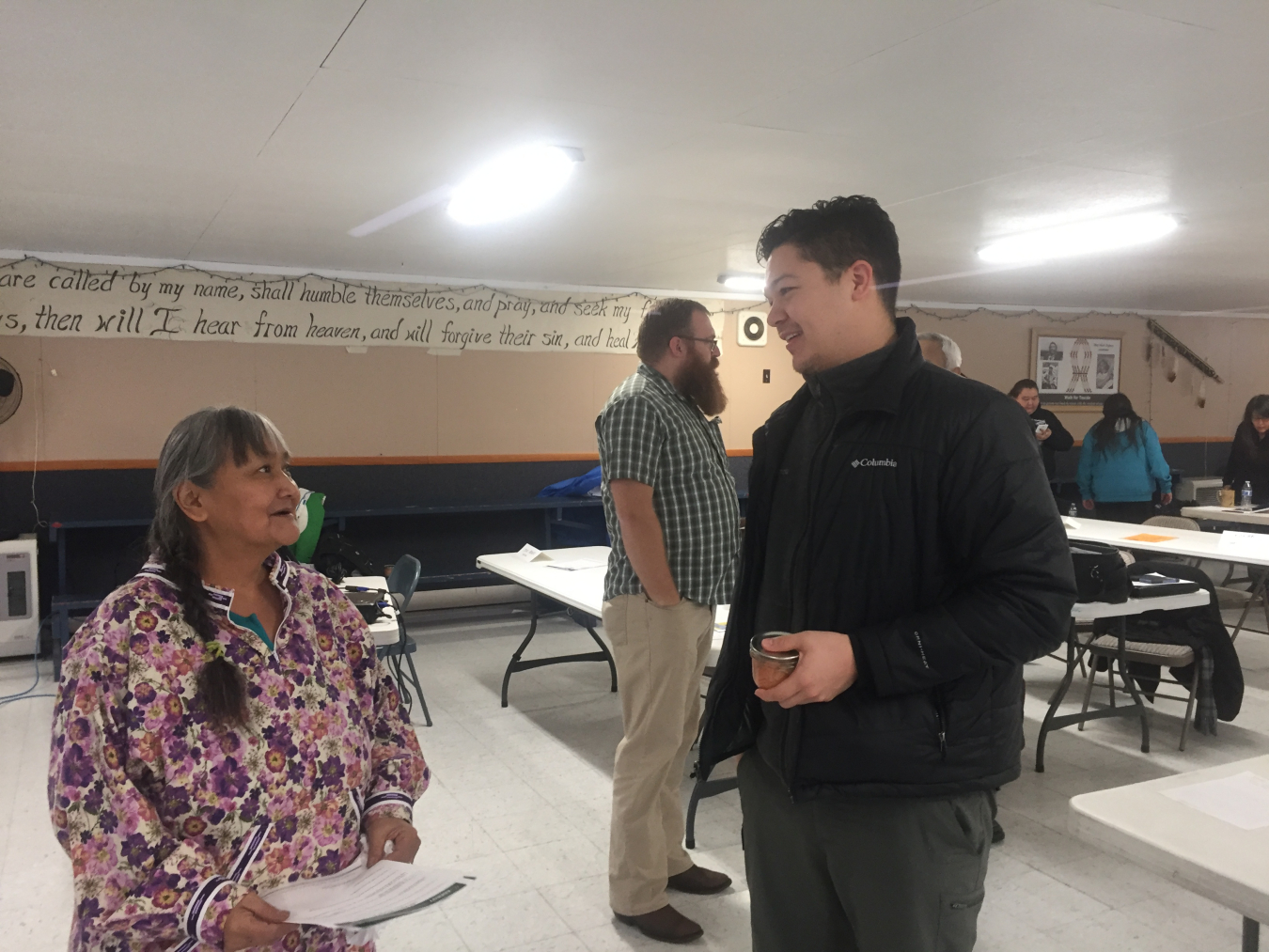 Photo of Dr. Tommy Jones and attendees at a workshop in Alaska