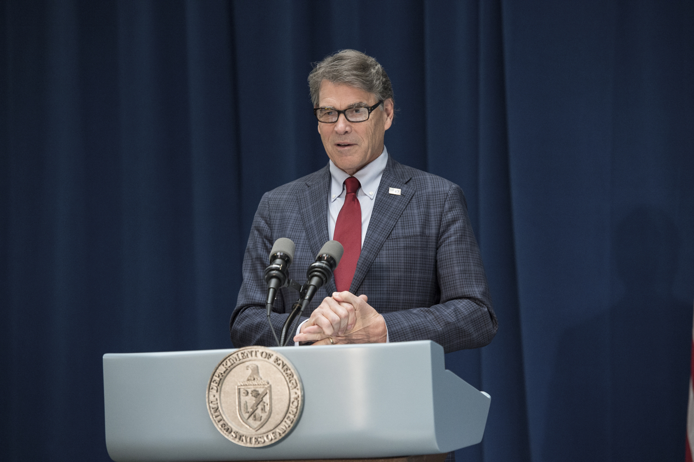 Secretary Rick Perry speaking at the Secretary of Energy's Achievement Award ceremony last week