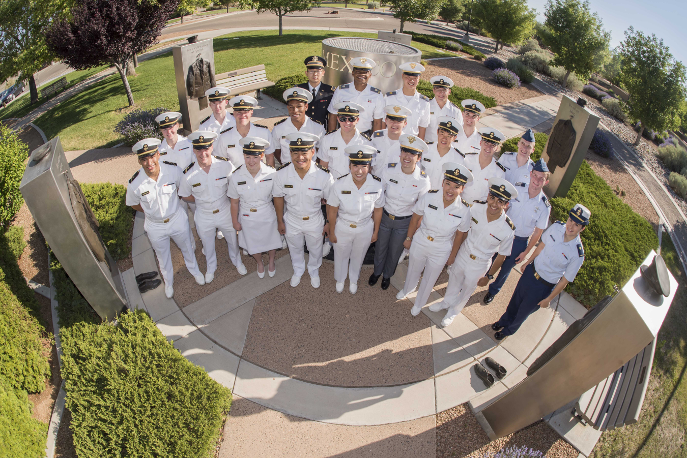 Service academy students at Sandia National Laboratories in New Mexico.