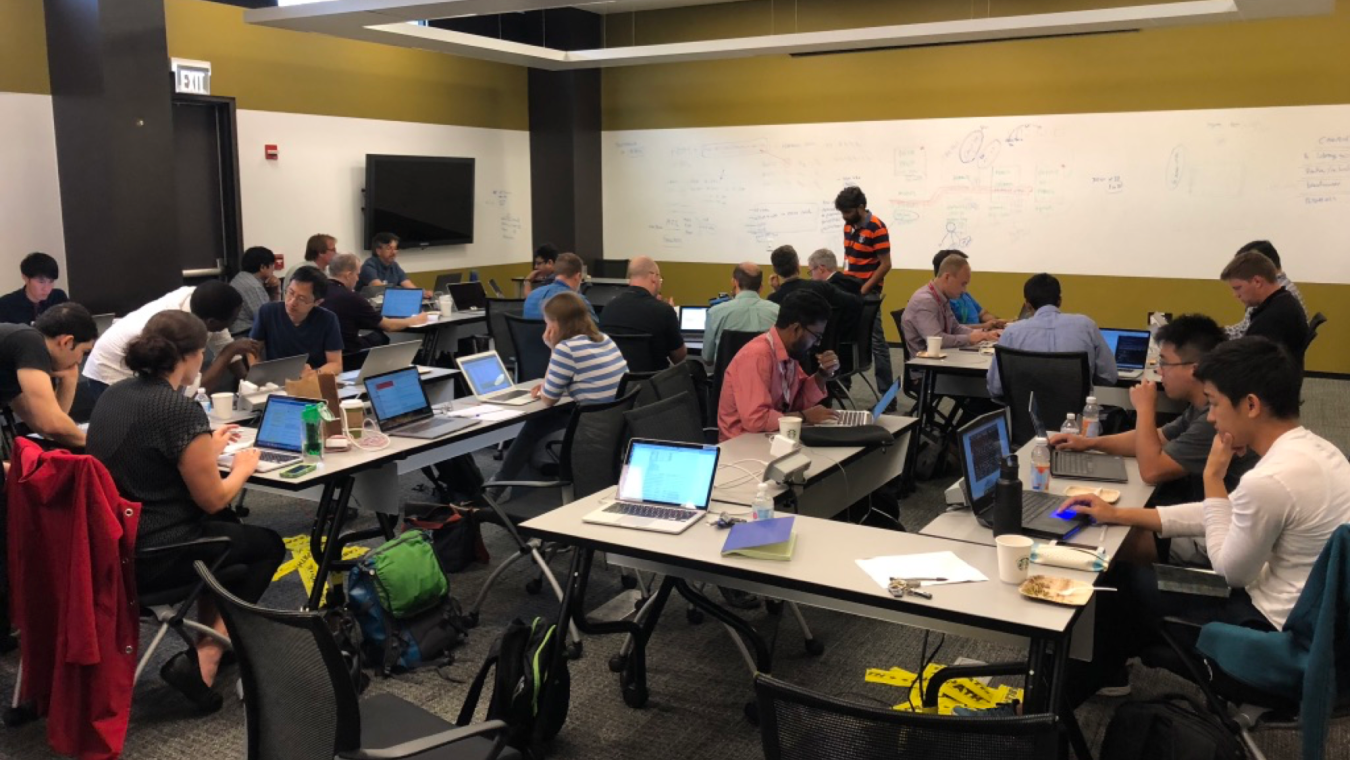 Researchers explore scalable deep learning at a CANDLE workshop. | Photo by Argonne National Laboratory