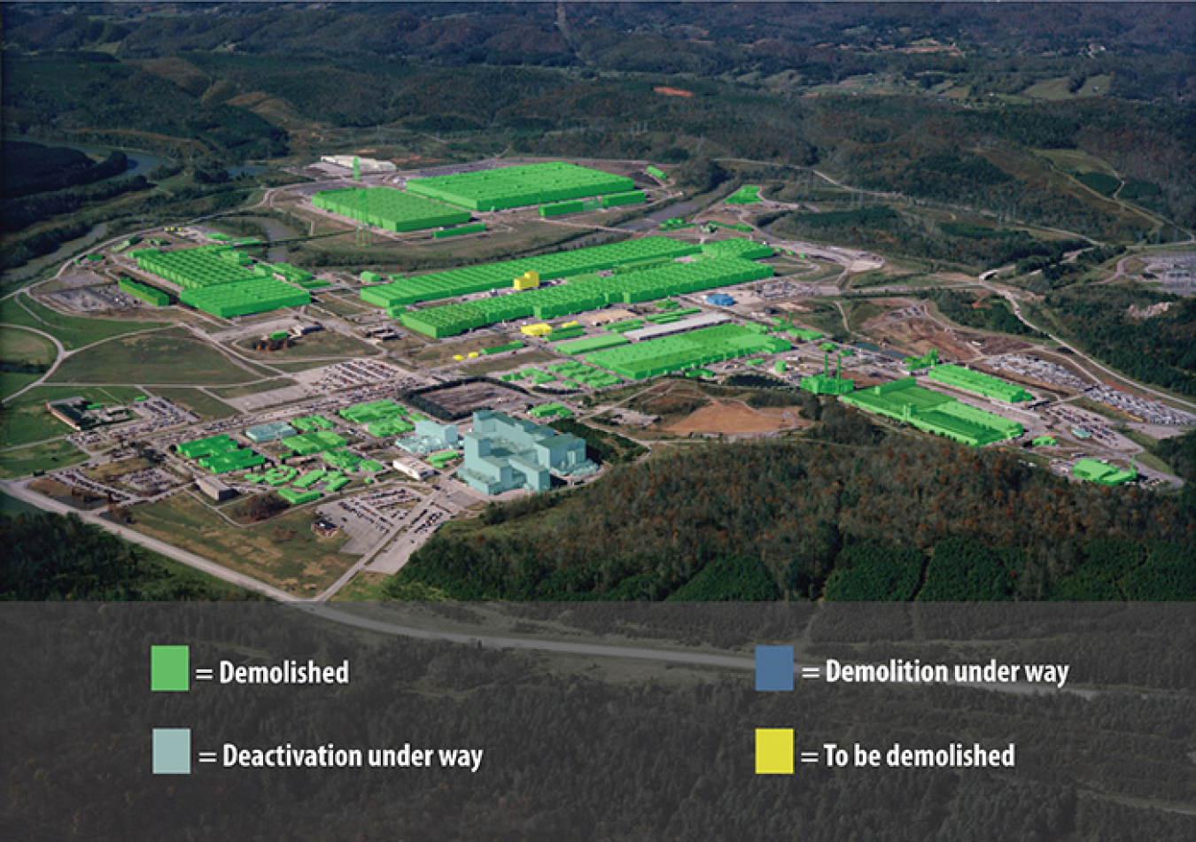 Oak Ridge’s EM program is nearing its Vision 2020 goal, which involves completing all demolition and major cleanup at the East Tennessee Technology Park by the end of next year.