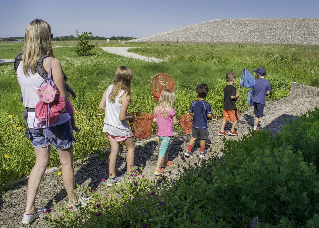 Butterfly-catching event at Weldon Spring Site.