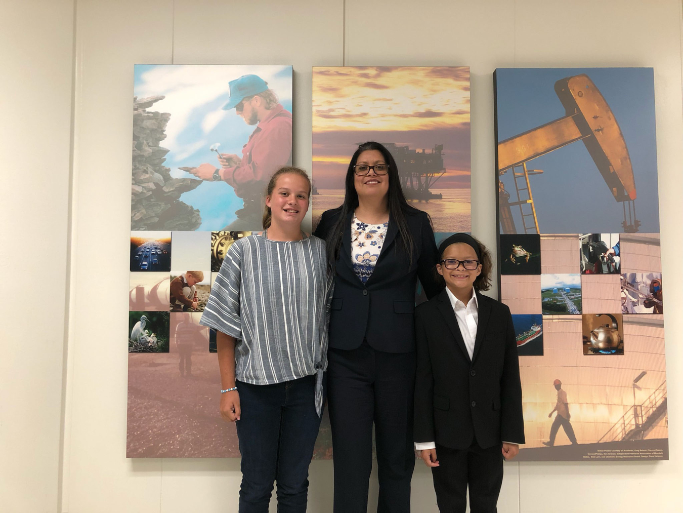 MLEF Graduate Gabby Intihar pictured with her two rising STEM daughters.