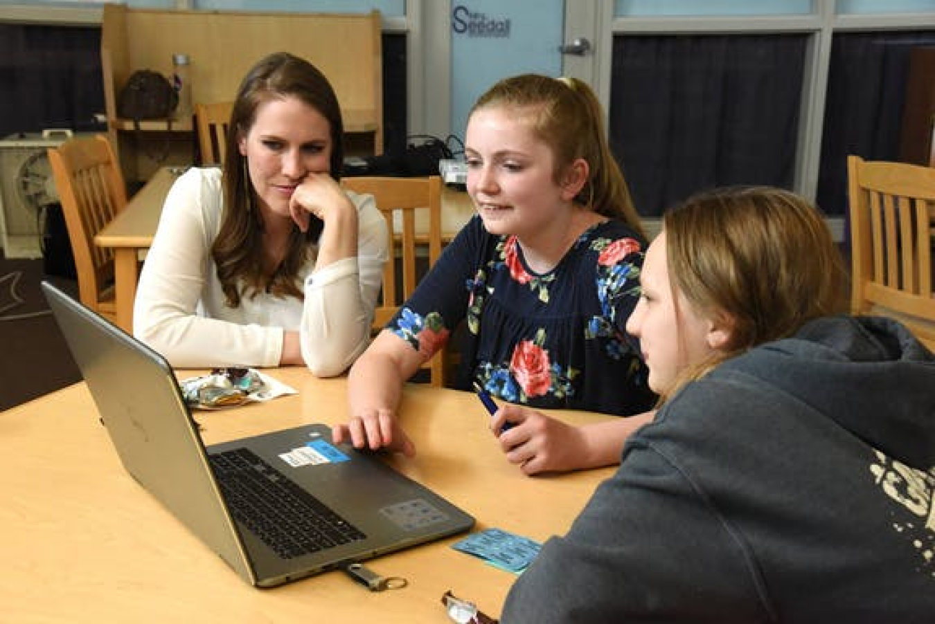 The Cybercore Integration Center at Idaho National Laboratory sponsors a Girls Who Code club 