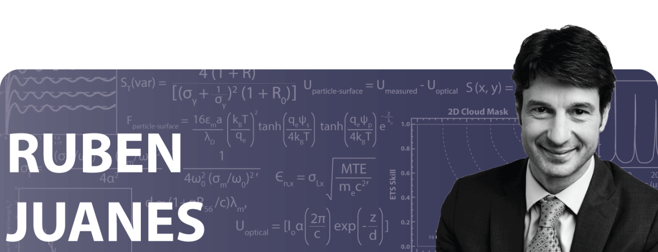 Ruben Juanes’ Early Career Award helped develop a program to investigate fundamental mechanisms of fluid-fluid displacement in porous media. 