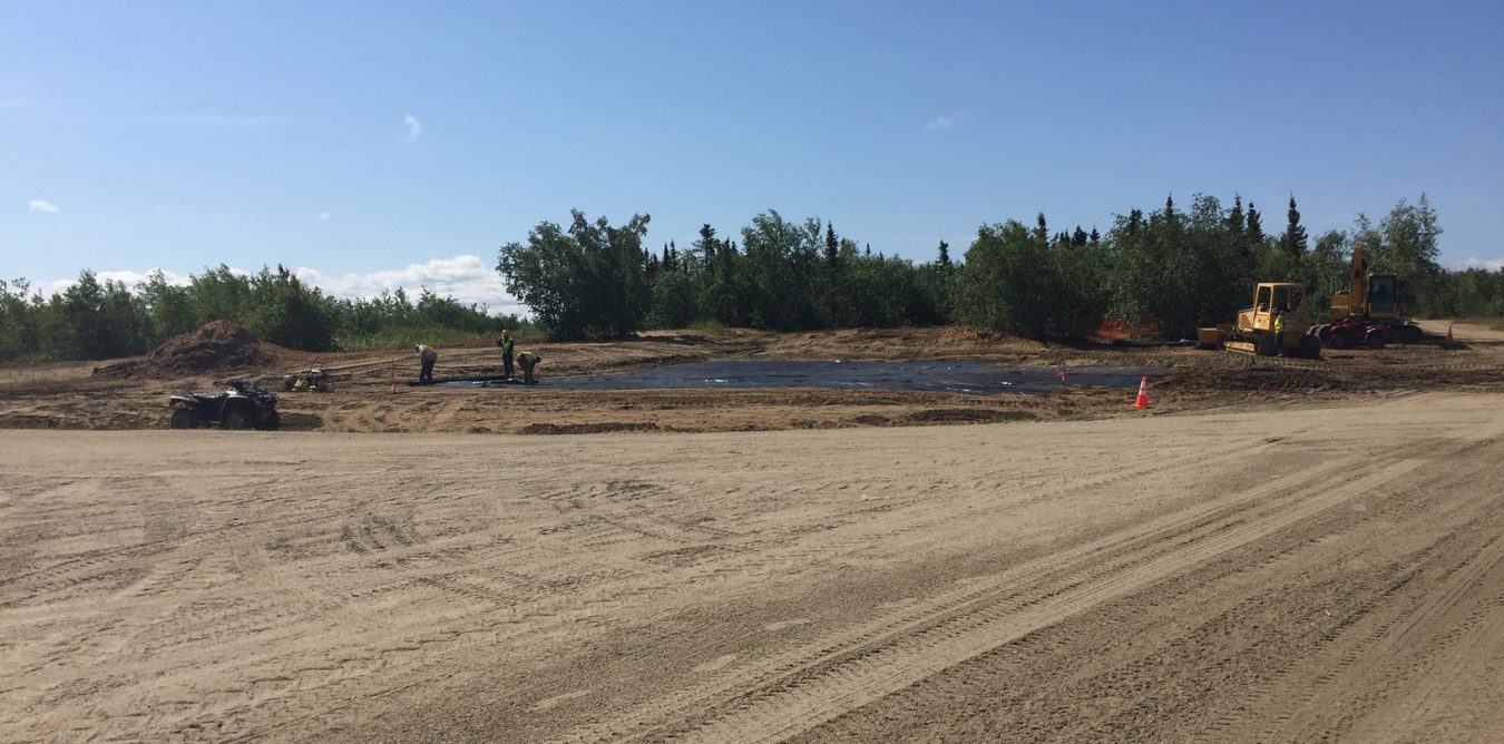 Construction on the Huslia biomass project.