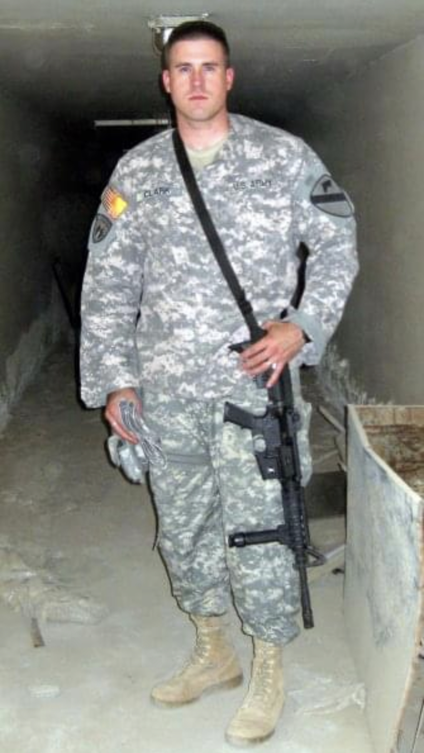 Jonathon Graziano in east Baghdad, near Sadr City, Iraq, in 2010.