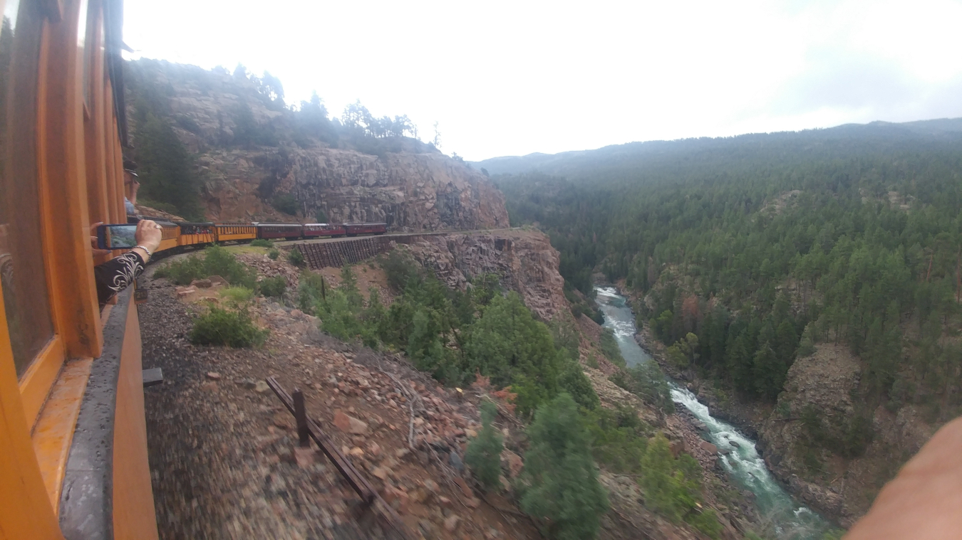 A view from the Durango & Silverton Narrow Gauge Railroad. 