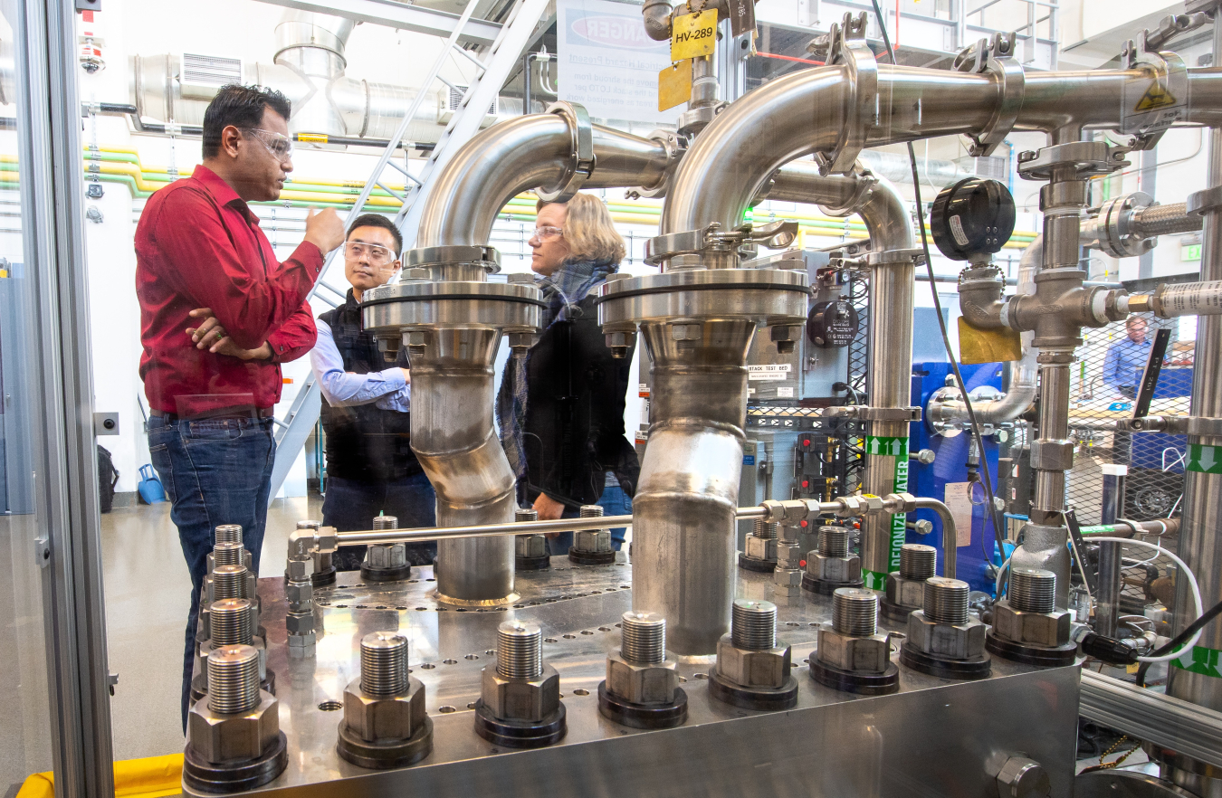 Electrolyzer in the Energy Systems Integration Lab at NREL's Energy Systems Integration Facility