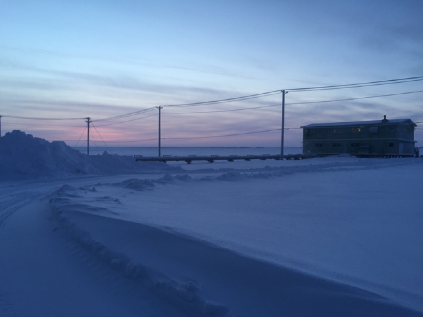 Utqiaġvik, Alaska, in winter