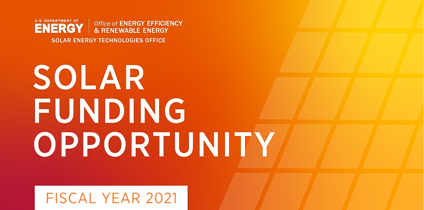 Solar Energy Technologies Office Funding Opportunity Announcement graphic