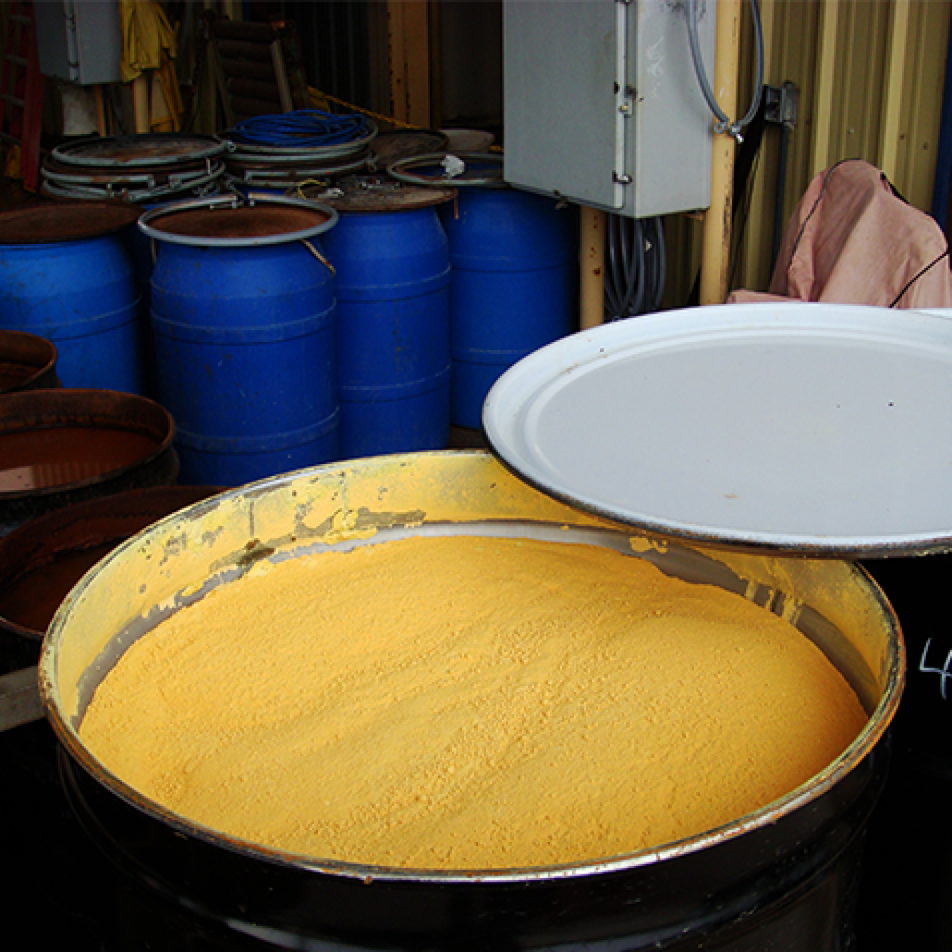 uranium yellow cake drum