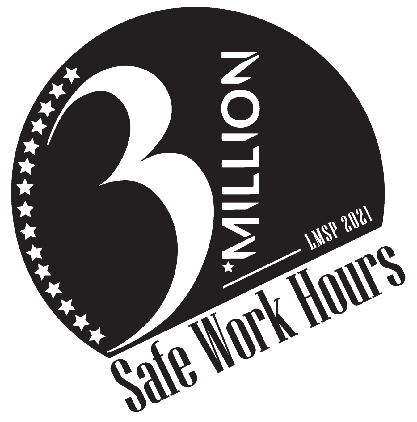 3 Million Safe Work Hours Logo