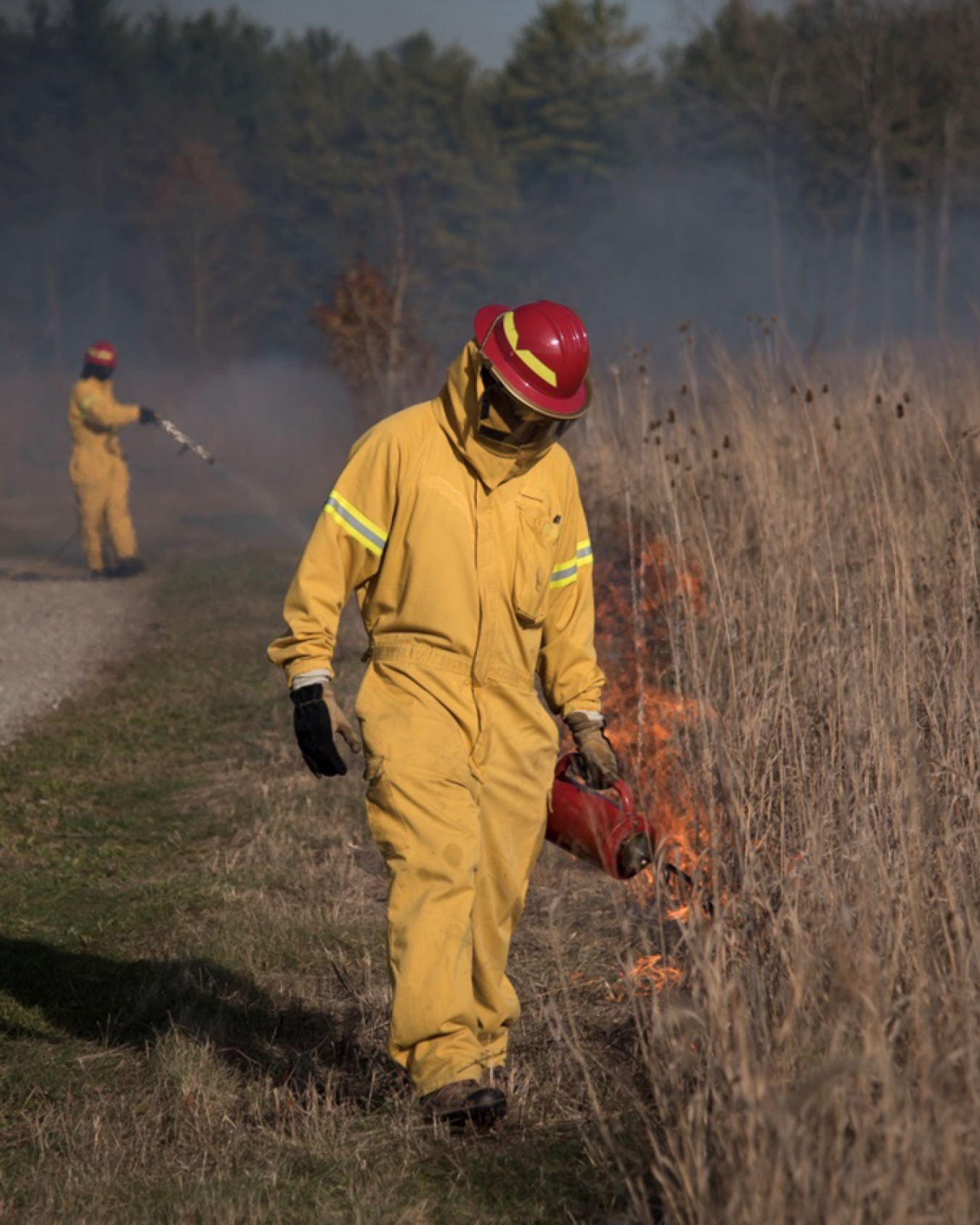 A prescribed burn at LM’s Fernald Preserve, Ohio, Site.