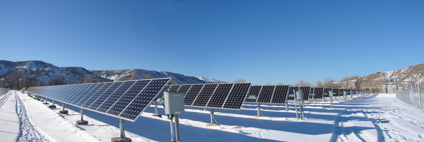 The city of Rifle, Colorado, is using a series of solar panel arrays constructed on a former uranium processing mill to power city facilities as well as provide energy for many of the city’s 9,650 residents. (Credit: Patrick Waller, planning director for the city of Rifle)