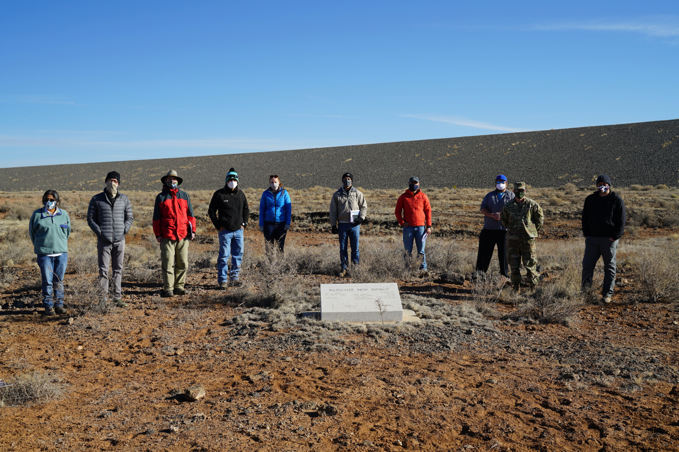 Project teams from LM and USACE Albuquerque District at LM’s Bluewater, New Mexico, Disposal Site. 