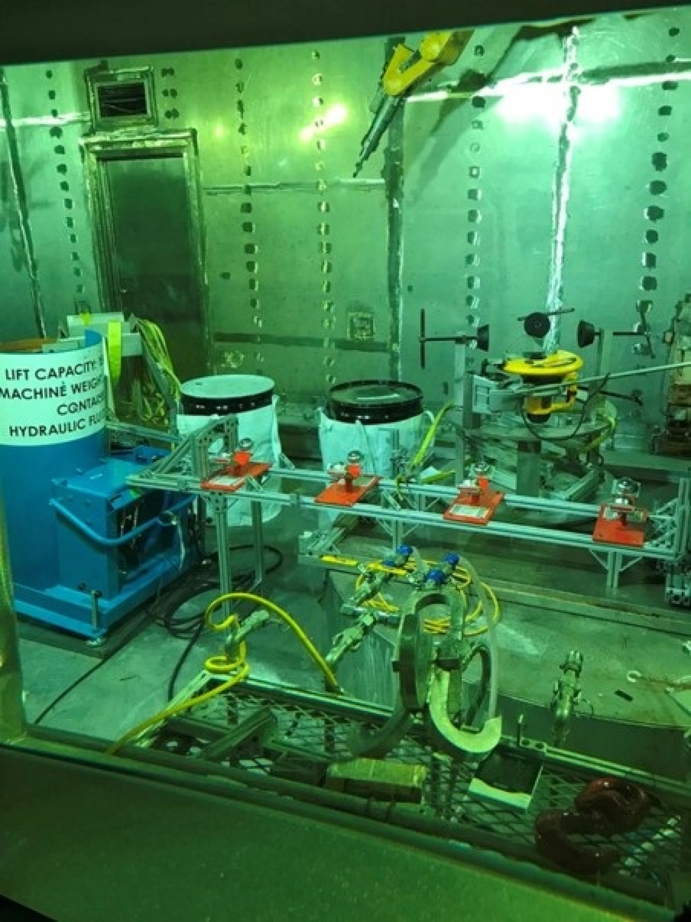 The hot cell at the New Waste Calcining Facility at the Idaho Nuclear Technology and Engineering Center is ideally suited for characterizing, repacking, and dispositioning challenging waste forms like the recent drum containing a concrete-encapsulated radiological source.