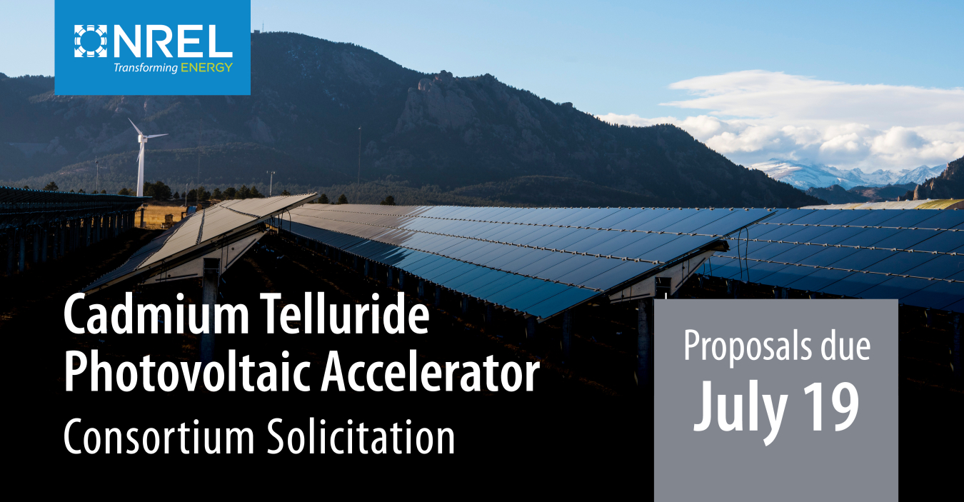 NREL Cadmium Telluride Photovoltaic Accelerator Program graphic