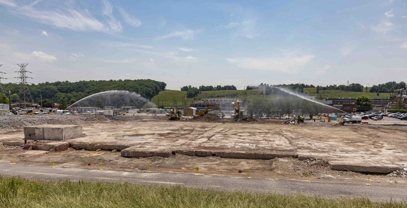 Crews have completed demolition on the last of 11 structures that comprised the former Biology Complex. Its removal enhances safety at the site and clears land for the National Nuclear Security Administration to reuse for national security missions. With demolition complete, the final step in the project involves removing the building’s slab, which is scheduled to be complete this fall.