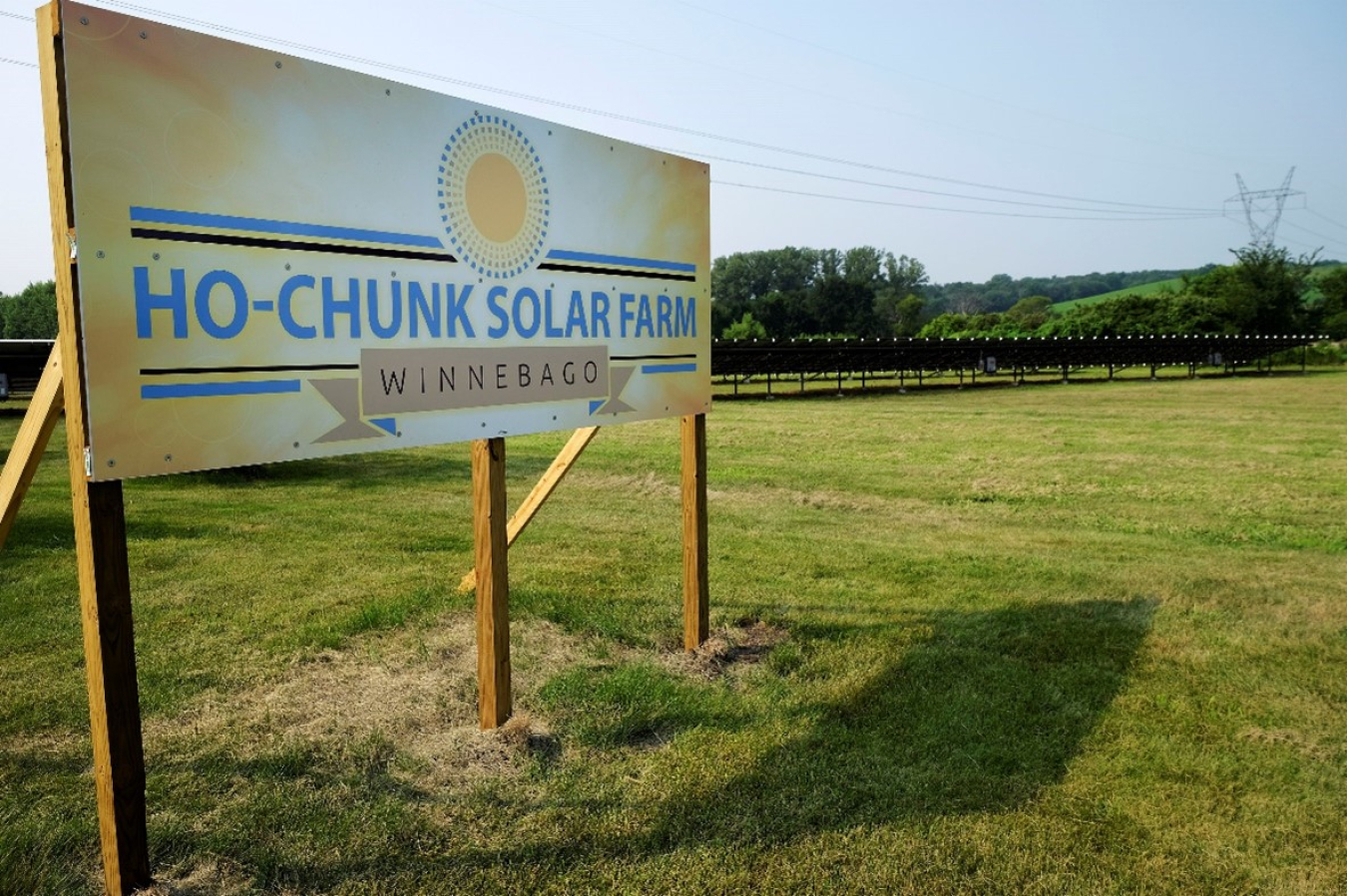 Solar farm sign