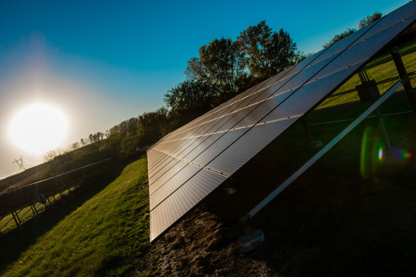 Solar energy panels on Ho-Chunk.