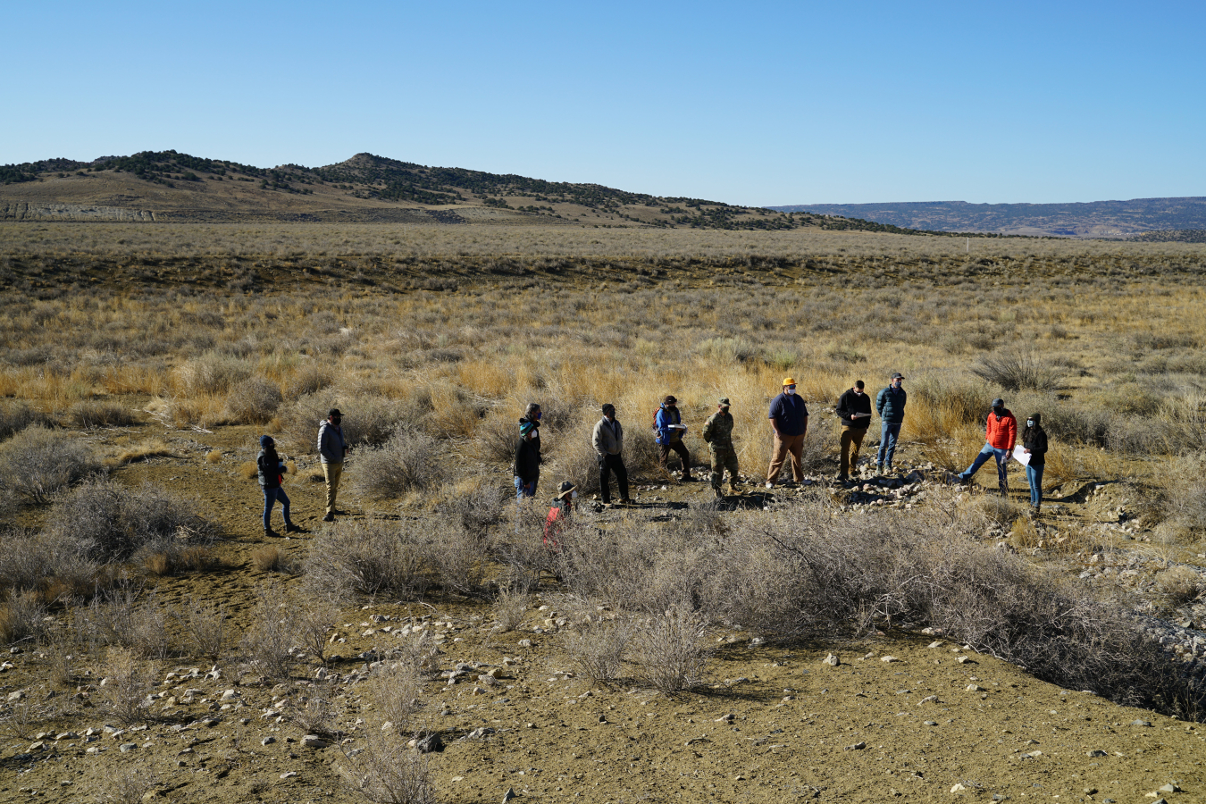 Project teams from LM and USACE brief leadership of both organizations about plans to address erosional issues at LM’s L-Bar, New Mexico, Disposal Site. 